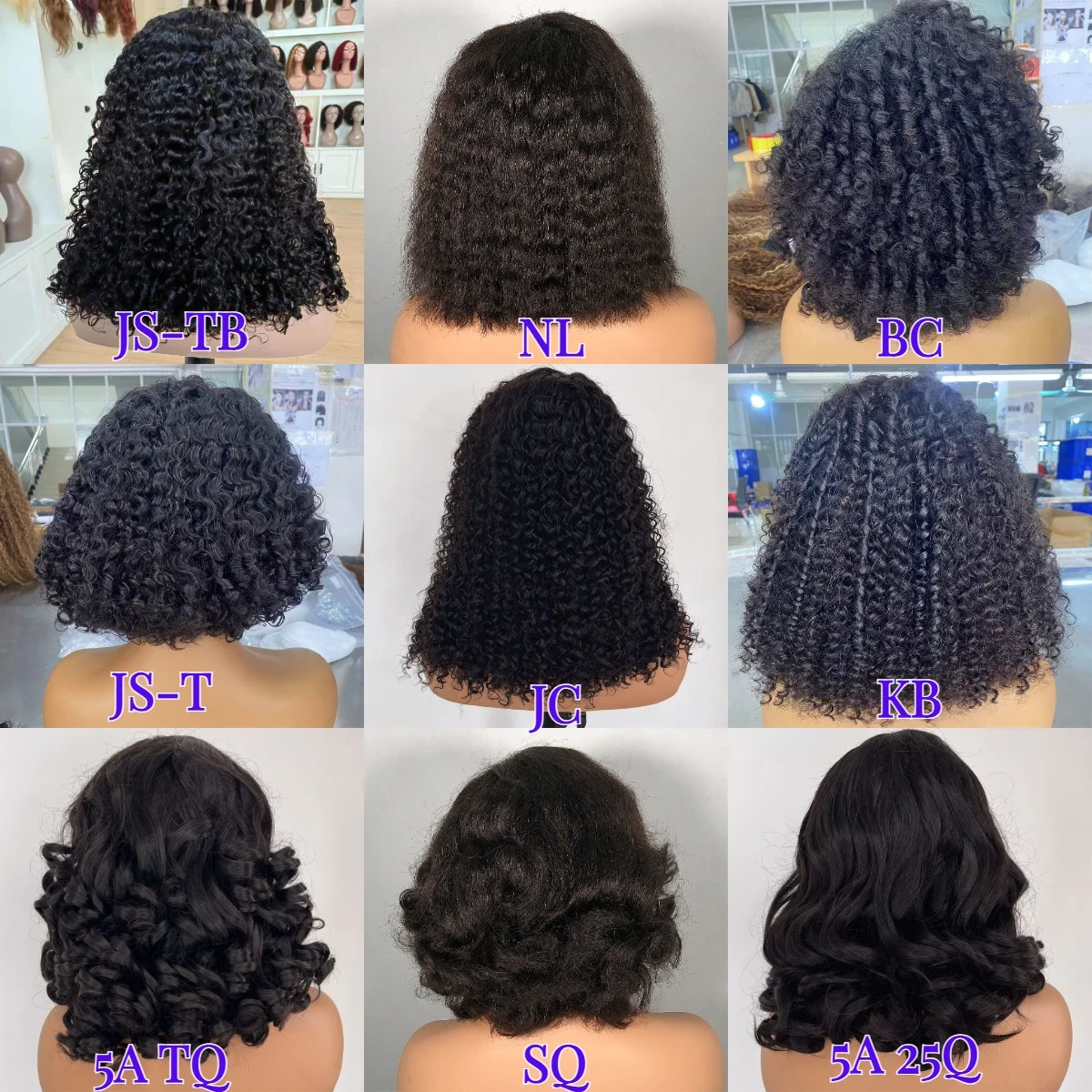 Royce Factory Raw Vietnamese Hair Wig 4x4 Lace Frontal Bob Human Hair Wigs 10 12 14 16 Inch Water Wave Bob For Black Women