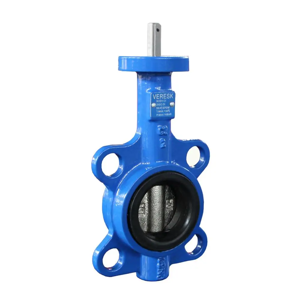 DN150 Universal Wafer type Butterfly Valve with Hand lever