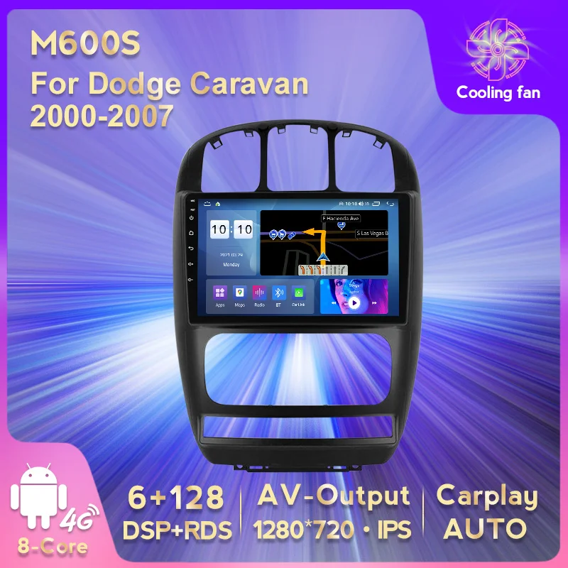 MEKEDE Новинка! 8-ядерный Carplay ПК с системой андроида и gps-навигацией 11 DSP для Dodge Caravan 2000-2007 автомобиль радио стерео WIFI 4 аппарат не привязан к оператору сотовой связи