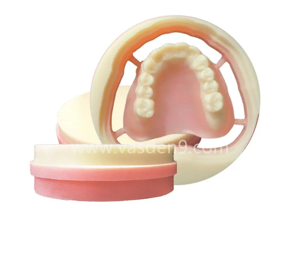  Полностью протезный Материал PMMA блоки Dental lab Cad Cam Pink