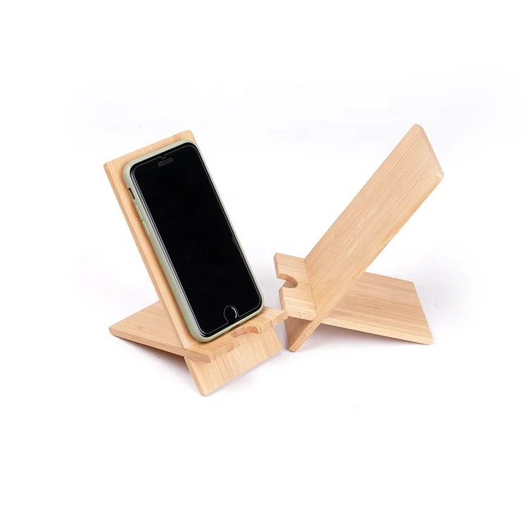 Wooden Customized Logo Desktop Tablet Holder-desktop Stand Holder 2023 Bamboo Cell Phone Stand-bamboo Natural Fashionable Legend