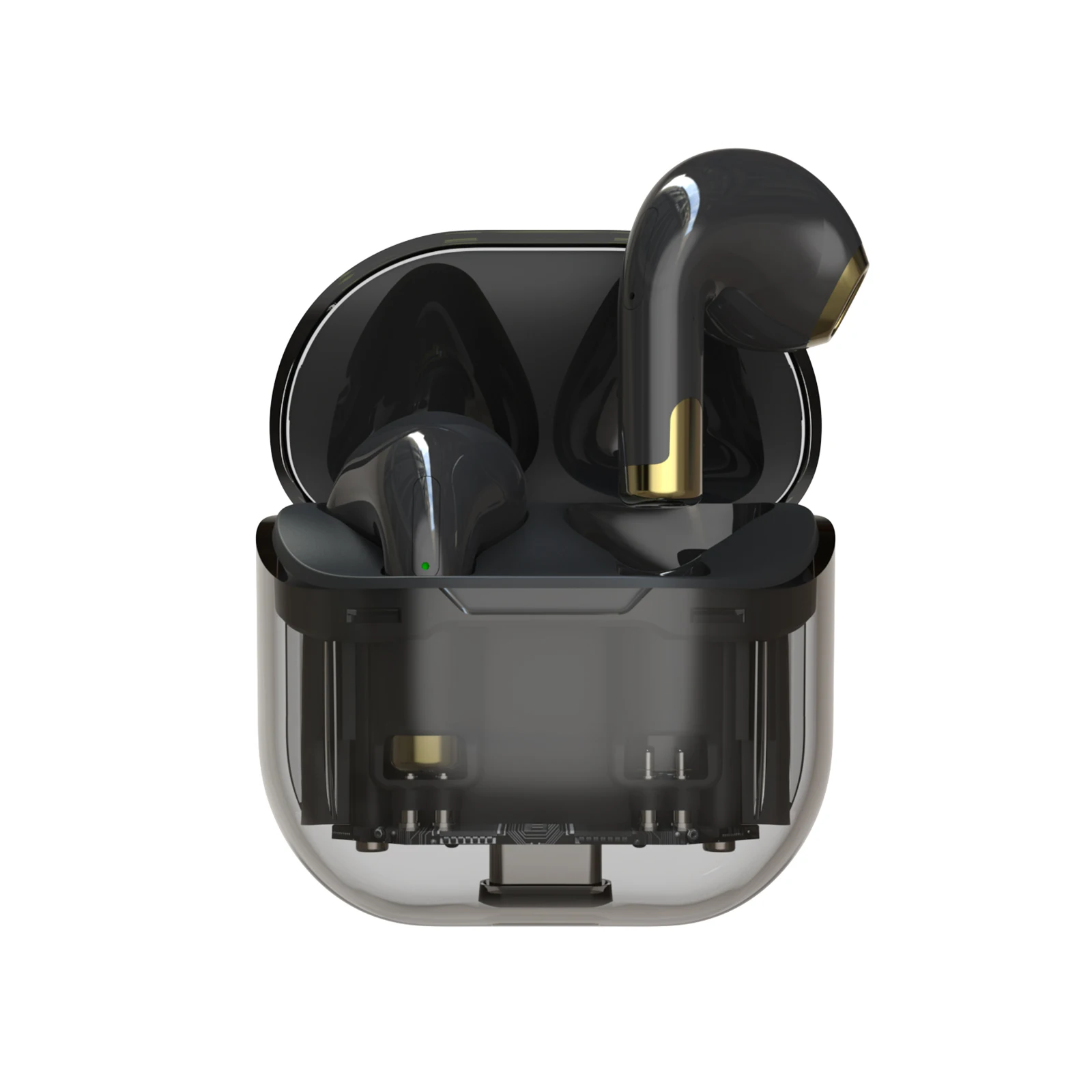 high qualitypro in ear gaming earphones 3.5mm double earphone with display waterproof ipx5