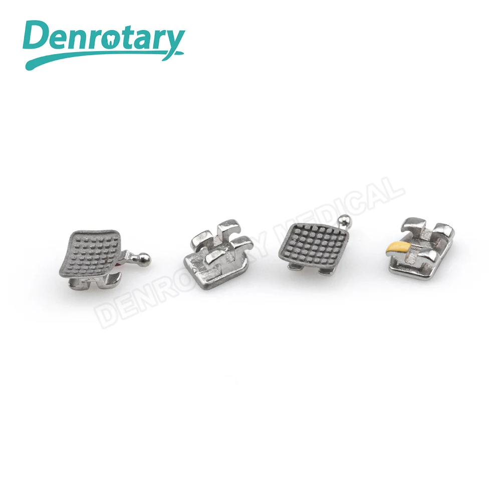 Denrotary Dental Orthodontics Manufacturer Metal Bondable Mini Roth Dental Brackets Braces for orthodontic
