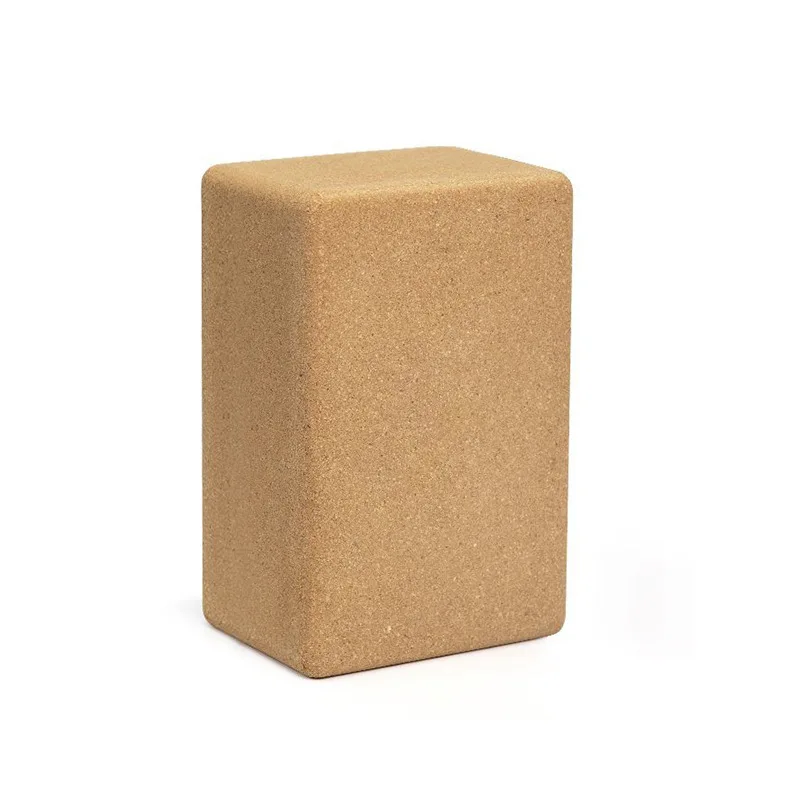 Customizable Cork Yoga Bricks Shape High Density Oak Bricks Dance Non-Slip Leg-Pressing Fitness Bricks