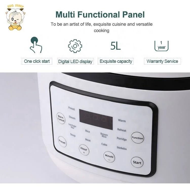 Validate innovative hot selling insulation timing multifunctional color rice cooker 5L
