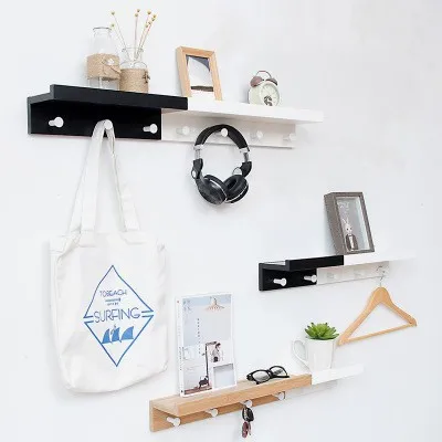 
Entryway Traditional Coat Racks Hooks of Storage floating Wall shelves 