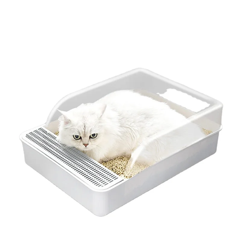 
2021 Semi-Closed Easy Clean Pet Self Cleaning Cat Litter Box For Cats 