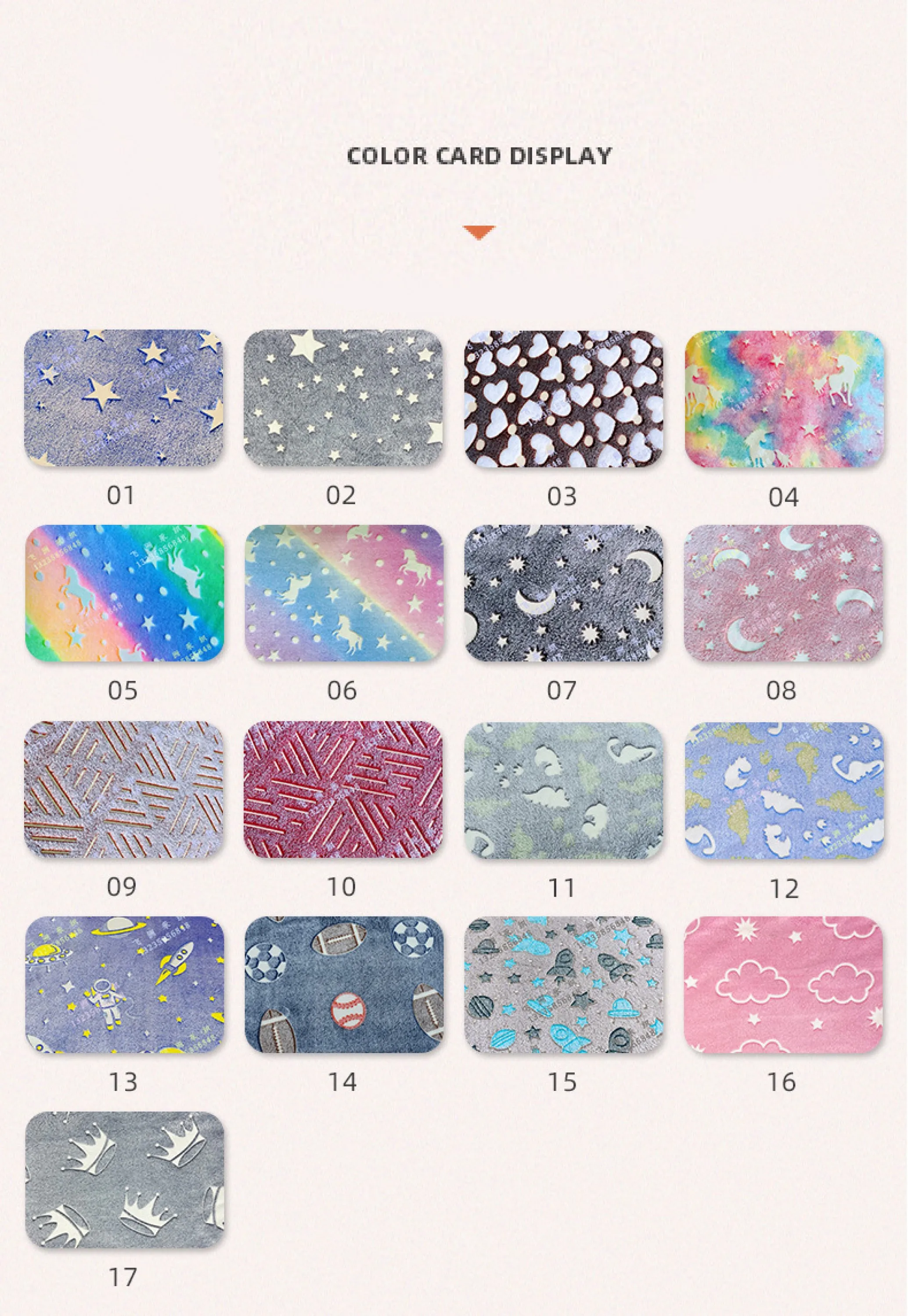 Anti Wrinkle Crown Printed Polyester Flannel Fleece Luminous Fabric Custom Color Flannel Fabric For Blanket