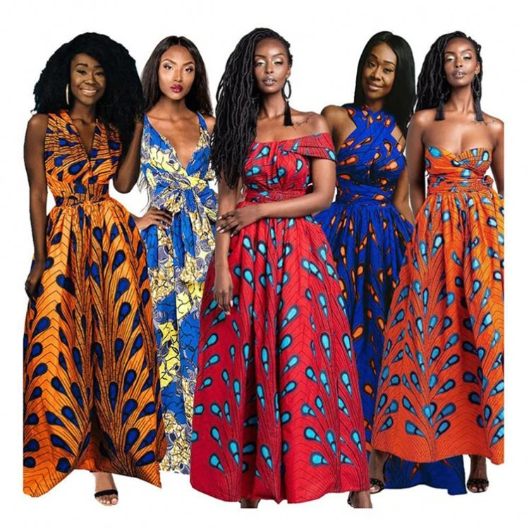 
African Kitenge Design Plus Size Woman Clothes 2021 Trending Dress 