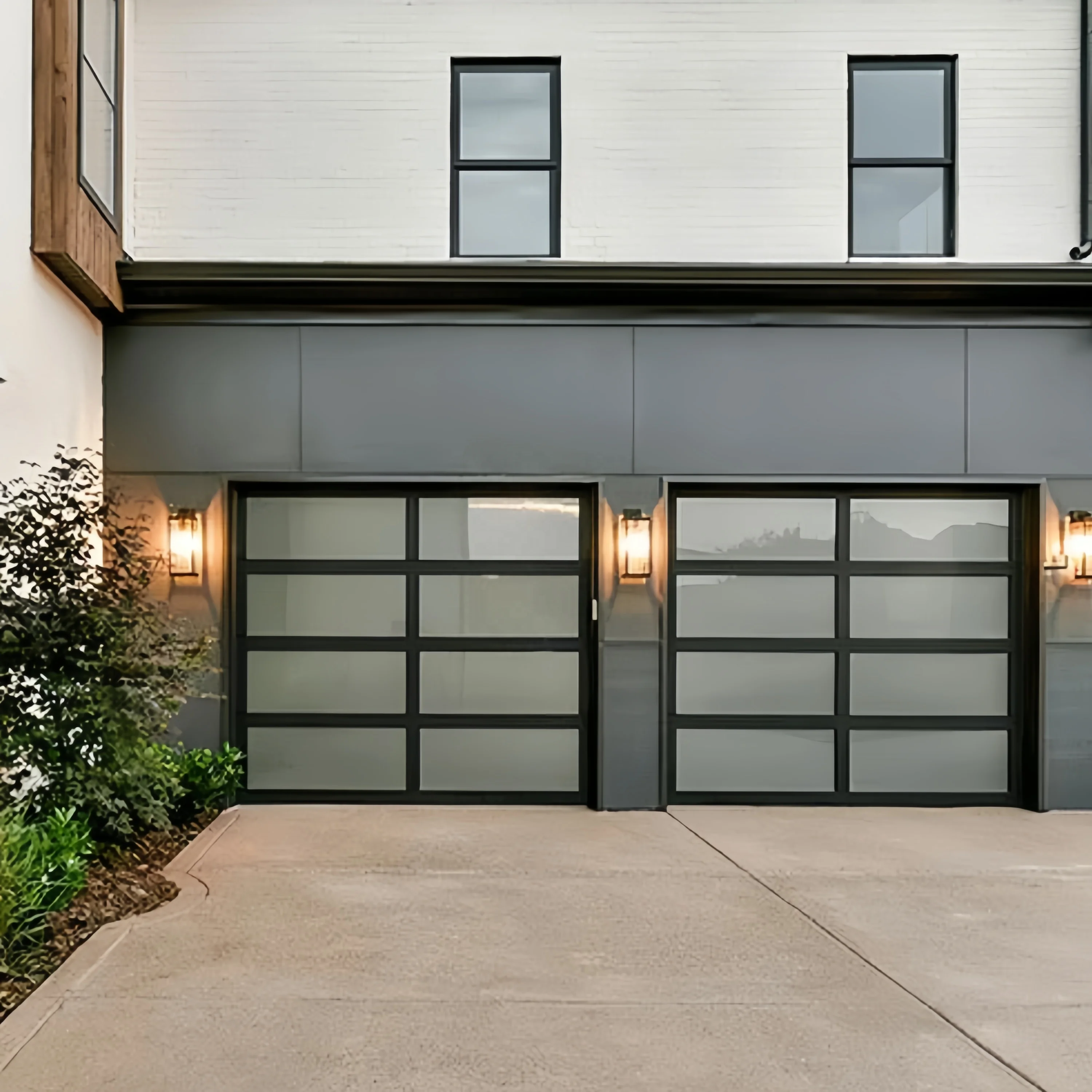 customized America standard powder coating clear Glass multi Panels automatic Garage Door roll up garage door for sale