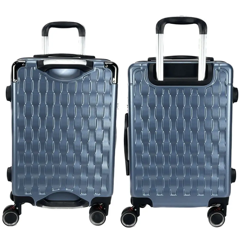 Багажные расширяемые легкие прочные комплекты чемоданов с двойным вращающимся колесом TSA Lock Blue (20 дюймов/24 дюйма/28 дюймов)