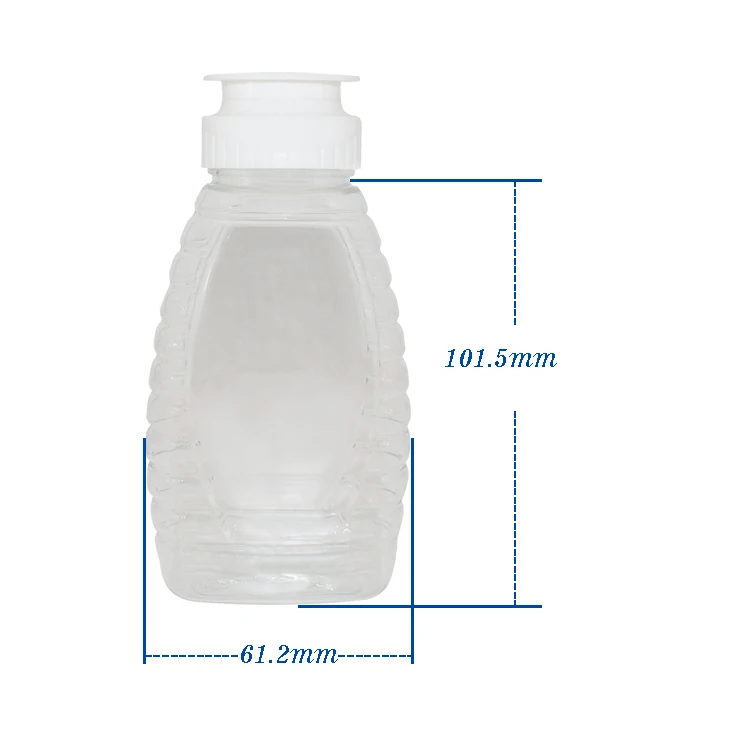 115ml 220ml 345ml Plastic honey bottle with cap Flip top cap honey bottle plastic bottle with caps