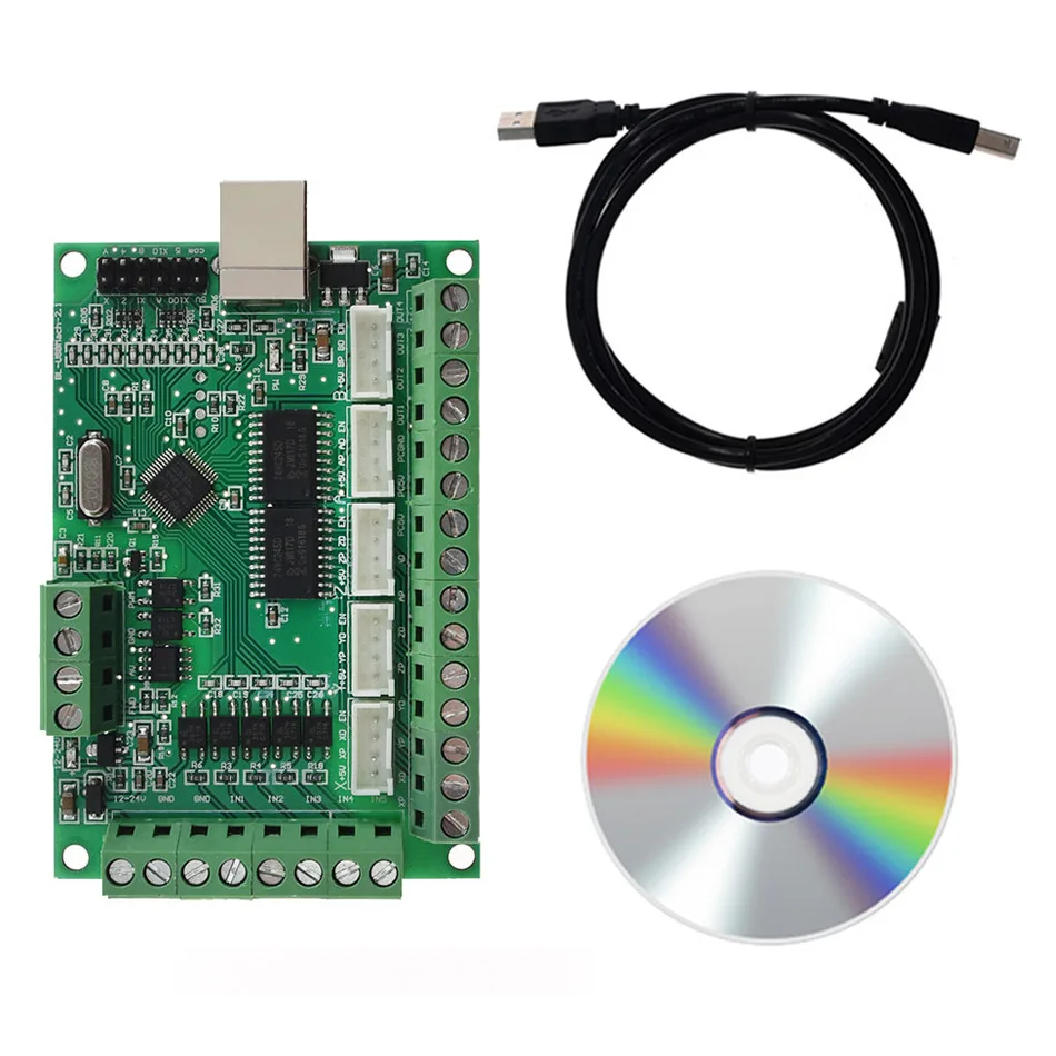 TWOTREES Engraving Machine MACH3 V2.1 Motion Control Card 5 Axis USB CNC Motion Controller Card compatible TB6600 DM542 DM860H