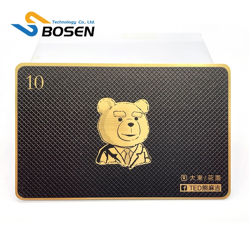 Custom Printed Luxury Hot Stamp Gold Foil Plastic Business Card PVC VIP Membership Gift Card