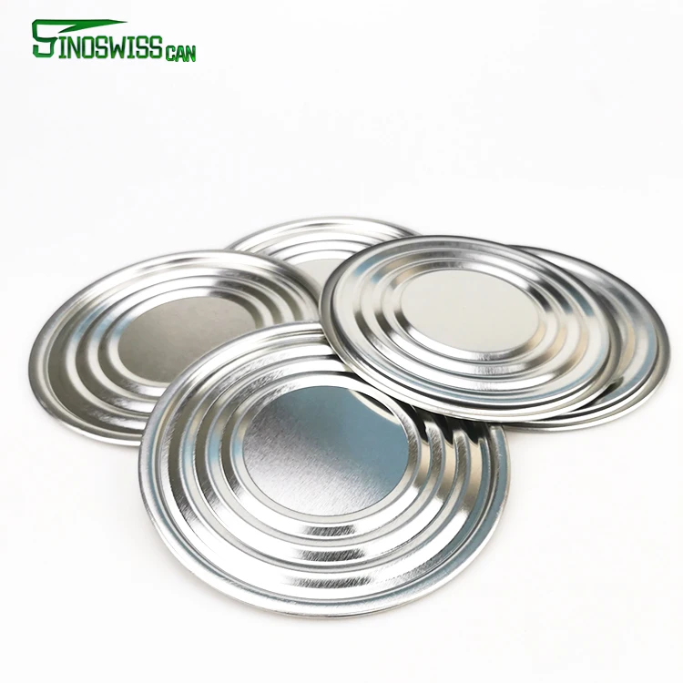 Food Grade Metal Ends 83mm 99mm Tinplate Bottom Cover Lid For Food Can