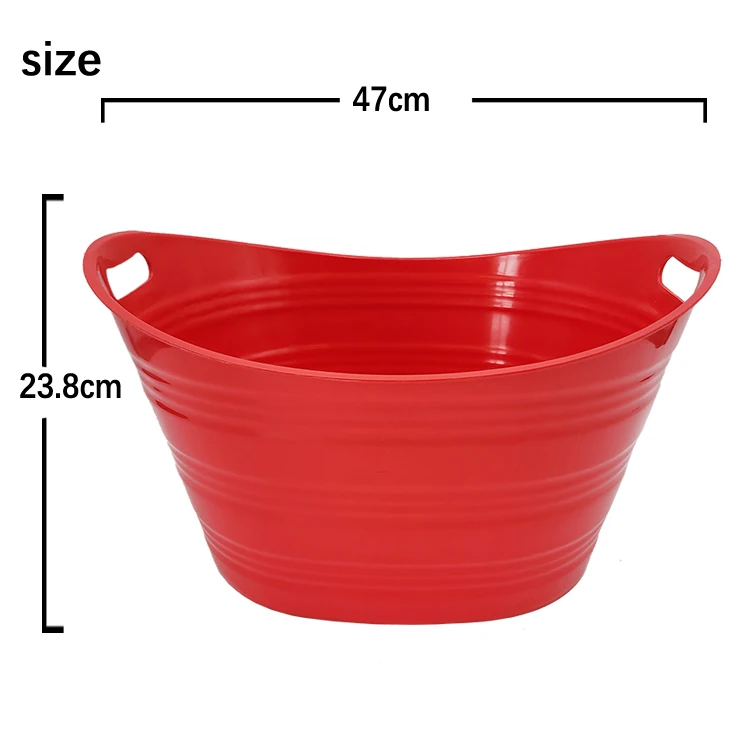 18L factory iml price hot sale plastic ice tub PP plastic material custom bar double wall ice bucket wine cool