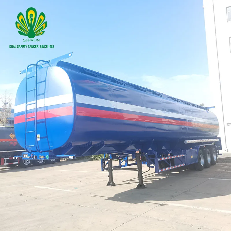 4-axis super large cubic gasoline diesel special trailer for transportation multi-compartment design Total length 13 meters