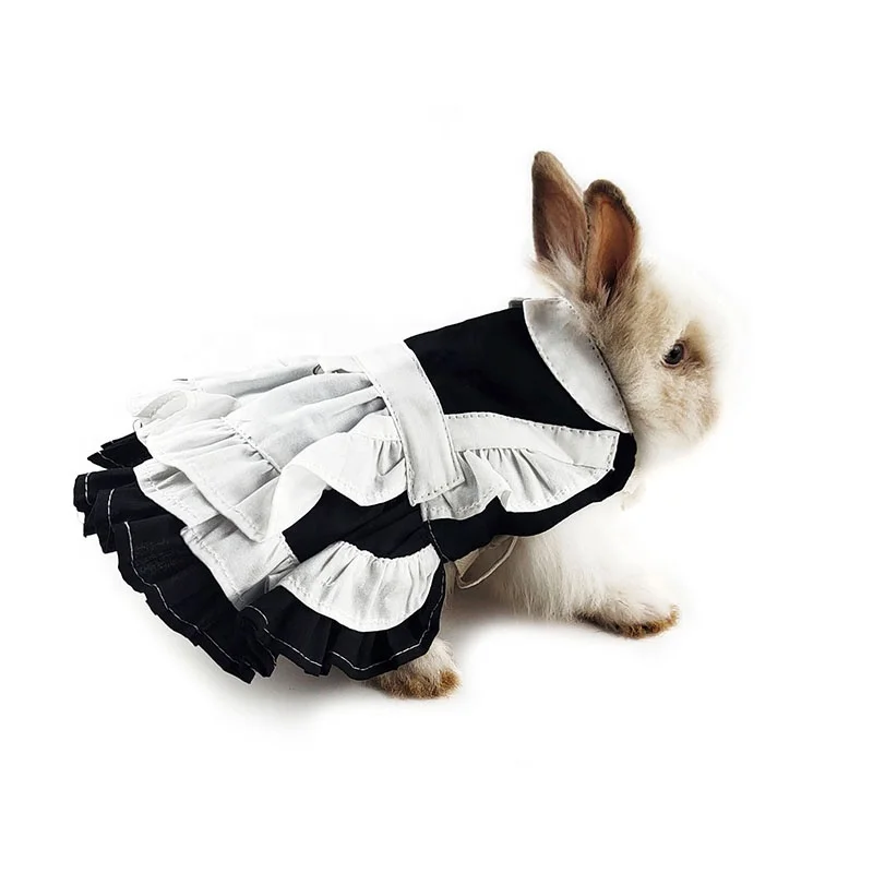 Best Selling Cute Guinea Pig Chinchilla Rabbit Baby Maid Costume Pet Coat Clothes