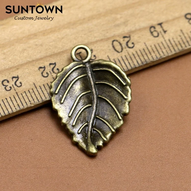 
Suntown Diy Retro Alloy Weed Leaf Charm Leaves Artificial Plant Charms For Jewelry Making Hip Hop Necklace Pendant Girls Schmuck 