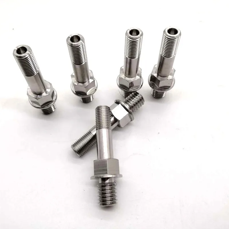 Large inventory Gr5 m10x1.25 x45/55mm Titanium alloy Automotive Exhaust manifold stud Bolts hex Nuts Washers for Toyota Lexus