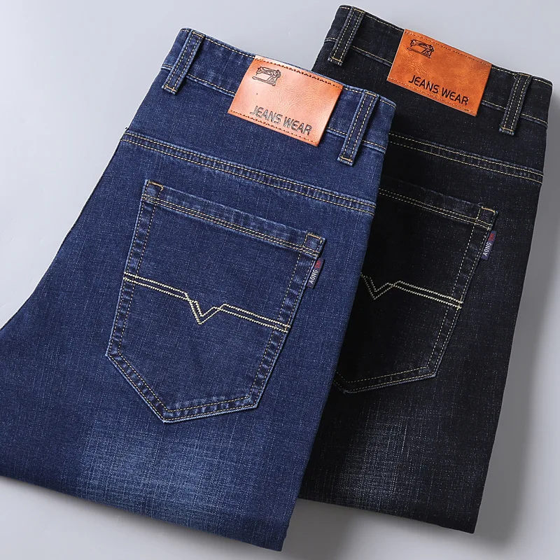 2022 hot sale wholesale custom stylish Blue baggy denim pantalones pant men jeans
