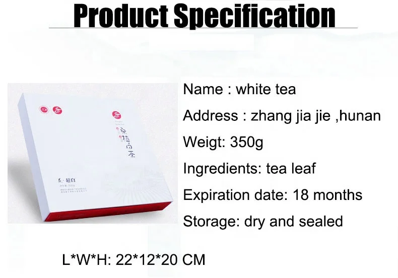 China organic white tea Silver needle(baihaoyinzhen),natural and health white pine needle tea