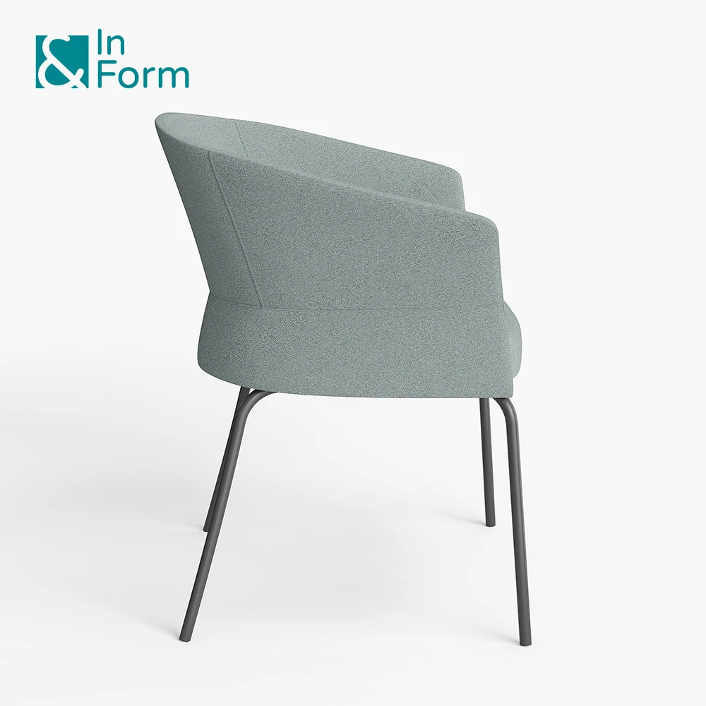 Минималистское кресло в нордическом стиле тканевое пенопластовое коммерческое место для переговоров и приемной стулья отдыха