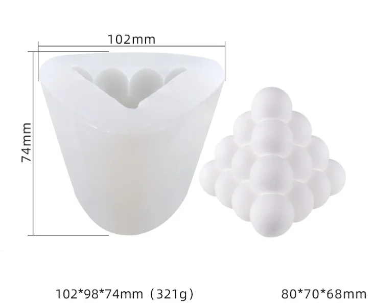 NEW DIY handmade geometric shape resin mold magic cube ball cylindrical silicone candle mold