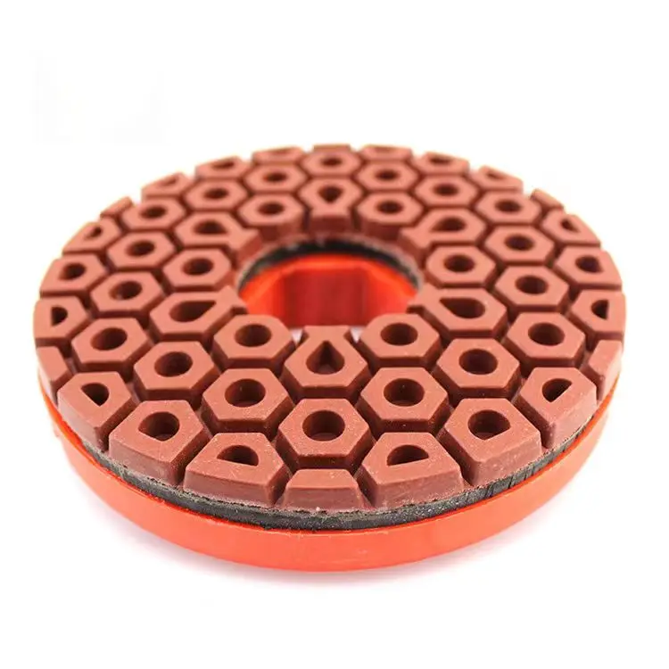 5 Inch 125mm Snail Lock Wet Polishing Pad Marble Grinding Disc Abrasive Block for Granite and Edge Tools