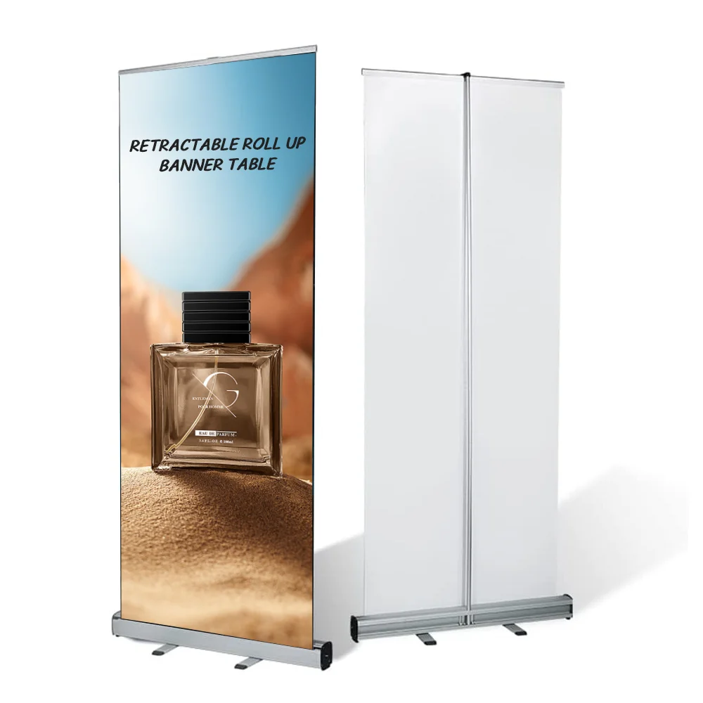 Изготовленный на заказ алюминиевый выдвижной баннер для рекламного продвижения выставки