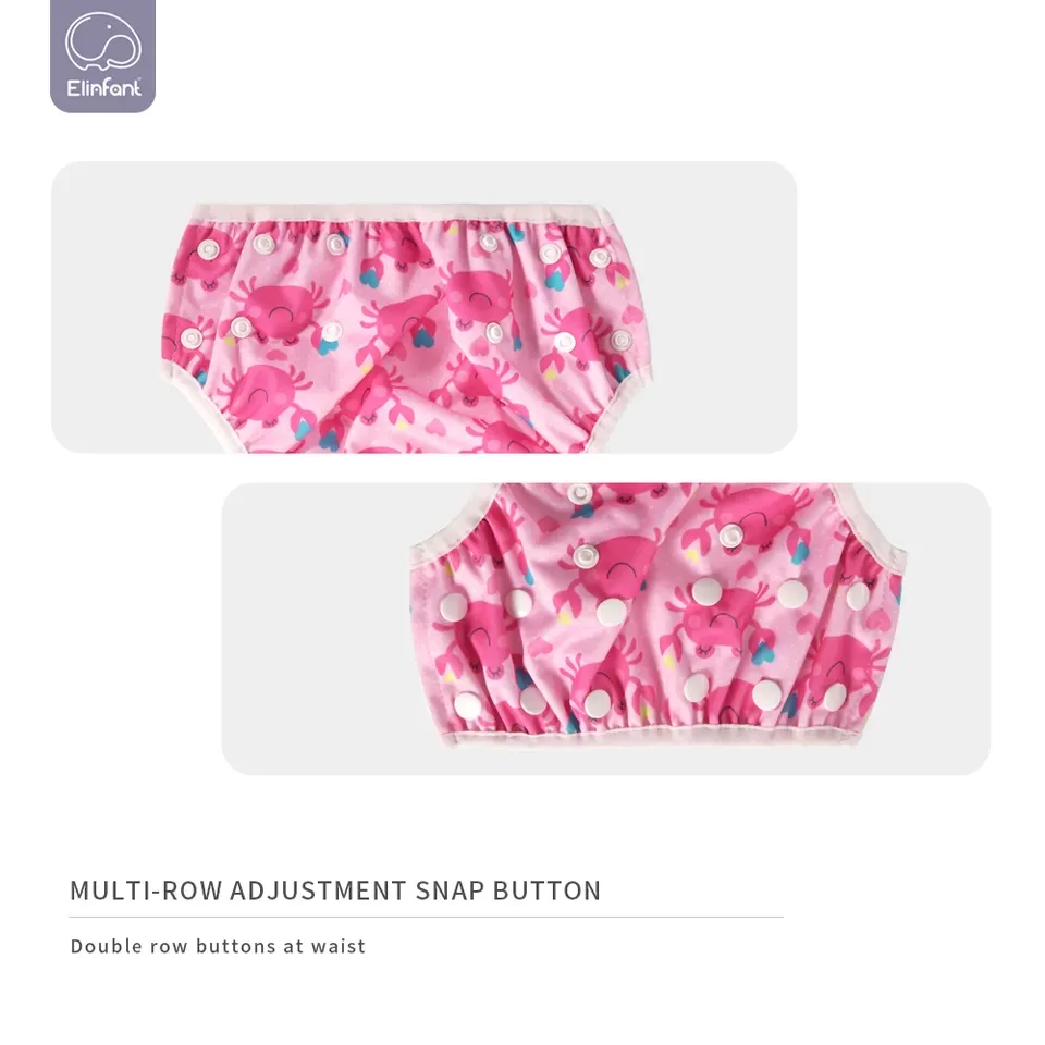 Happyflute Manufacture Reusable Cloth Diaper One Size Adjustable Washable Pocket Nappy Covers Training Pants for Baby Boys Girls