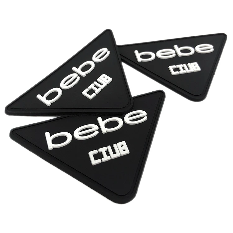 New Design Customized Embossed Logo Silicone PVC 3D Soft Rubber Patches for Garment