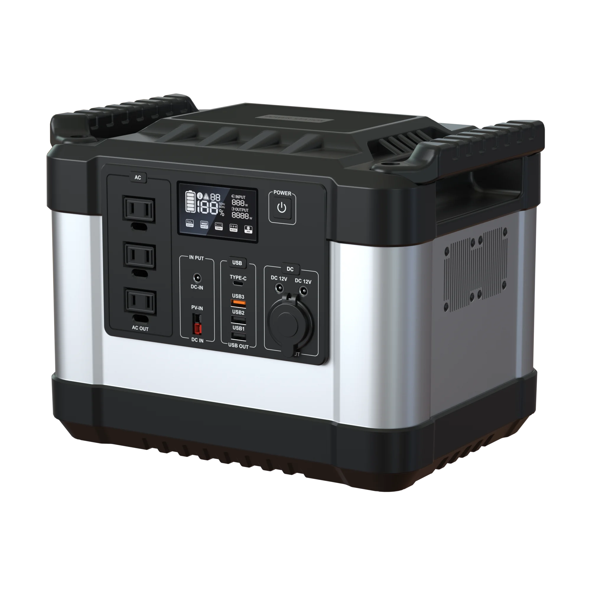 2000W portable power station Rechargeable Emergency Power Bank Camping Energy Generator