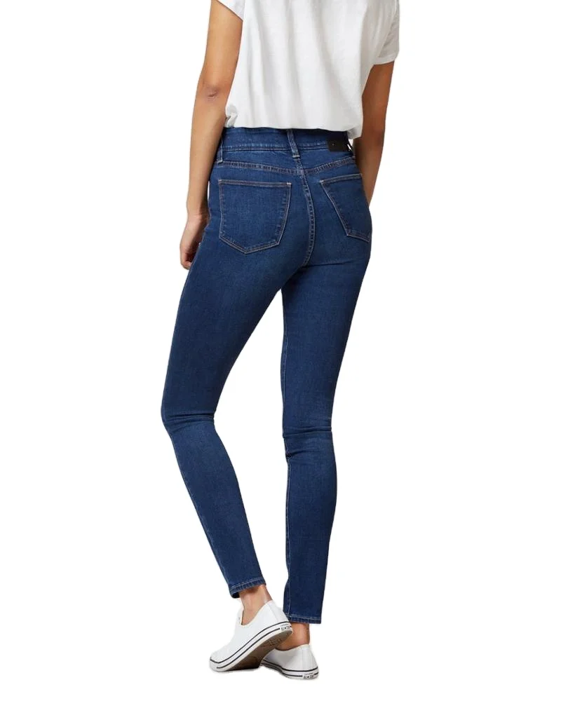 Hot Sell  Casual Skinny stretch Female Trousers side with Stripe line Elastic waist ladies Denim pants women jeans Slim