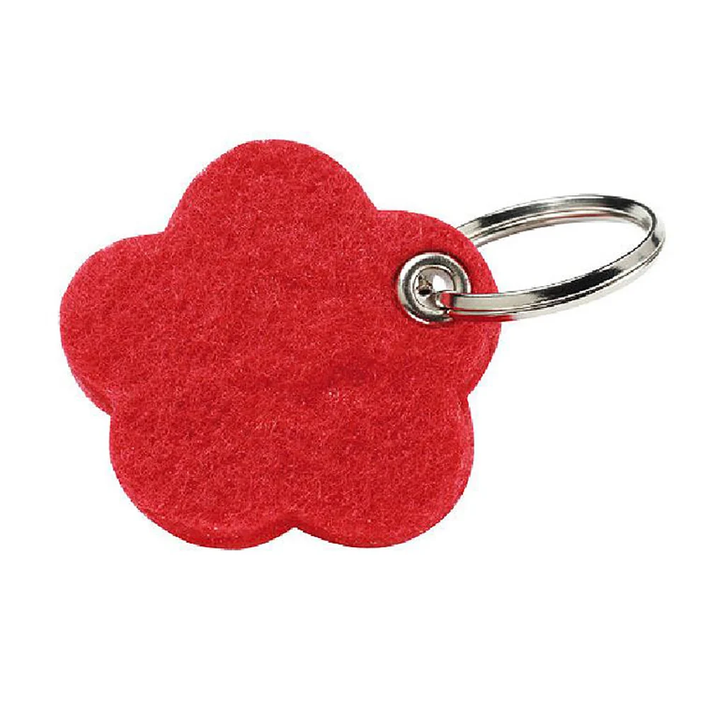 New Designer Exclusive Collection of grey felt keychain Eco Friendly Custom Size Handmade Best Felt Keychain Rings for Sale