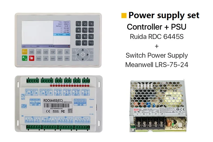 Sunlite Co2 laser machine controlled rdc6442s 6445G 6445S system ruida laser controller