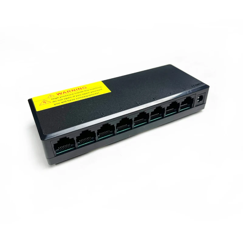 CE ROHS Certified 8-Port Plastic Network Switch 10/100Mbps Ethernet Switch