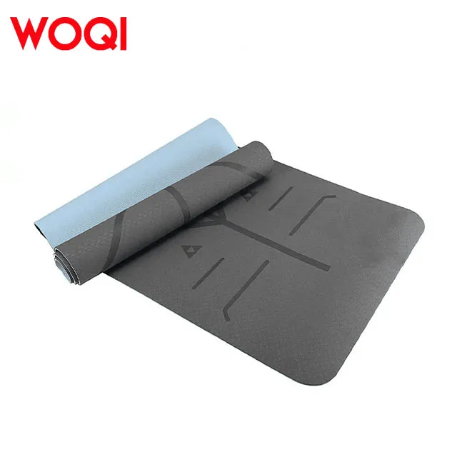 WOQI Wholesale Customized Environmentally Friendly TPE Yoga Mats for Home Fitness Printing Yoga Mats