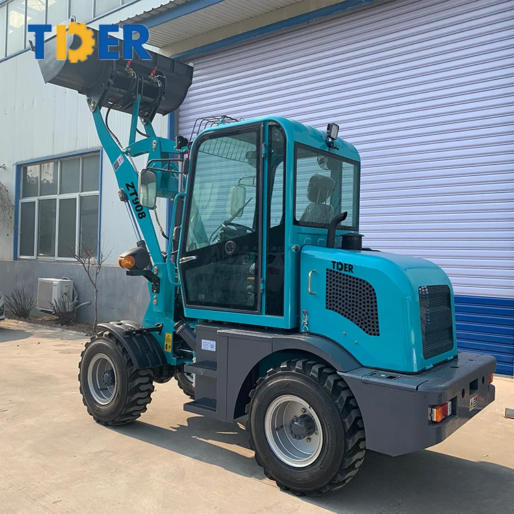 TDER cheapest china smallest electric diesel wheel loaders mini ARTICULATED front end loader mini loadere for EPA price