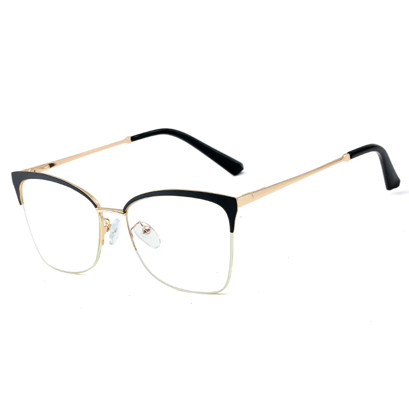 Wholesale Soft Nose Pad Spectacle Frames Women Anti Blue Light Optical Glasses