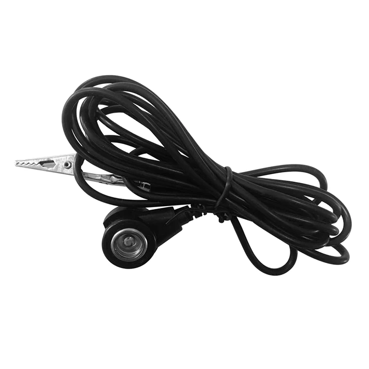 Banana Plug and Suction Cup Esd Grounding Wire Antistatic Grounding Cord for ESD Mat