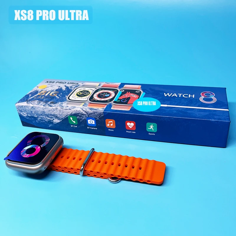 XS8promax Smart Watch Series 8Ultra Xs8proUltra Fitness Tracker Real Heart Rate Smart WatchUltra