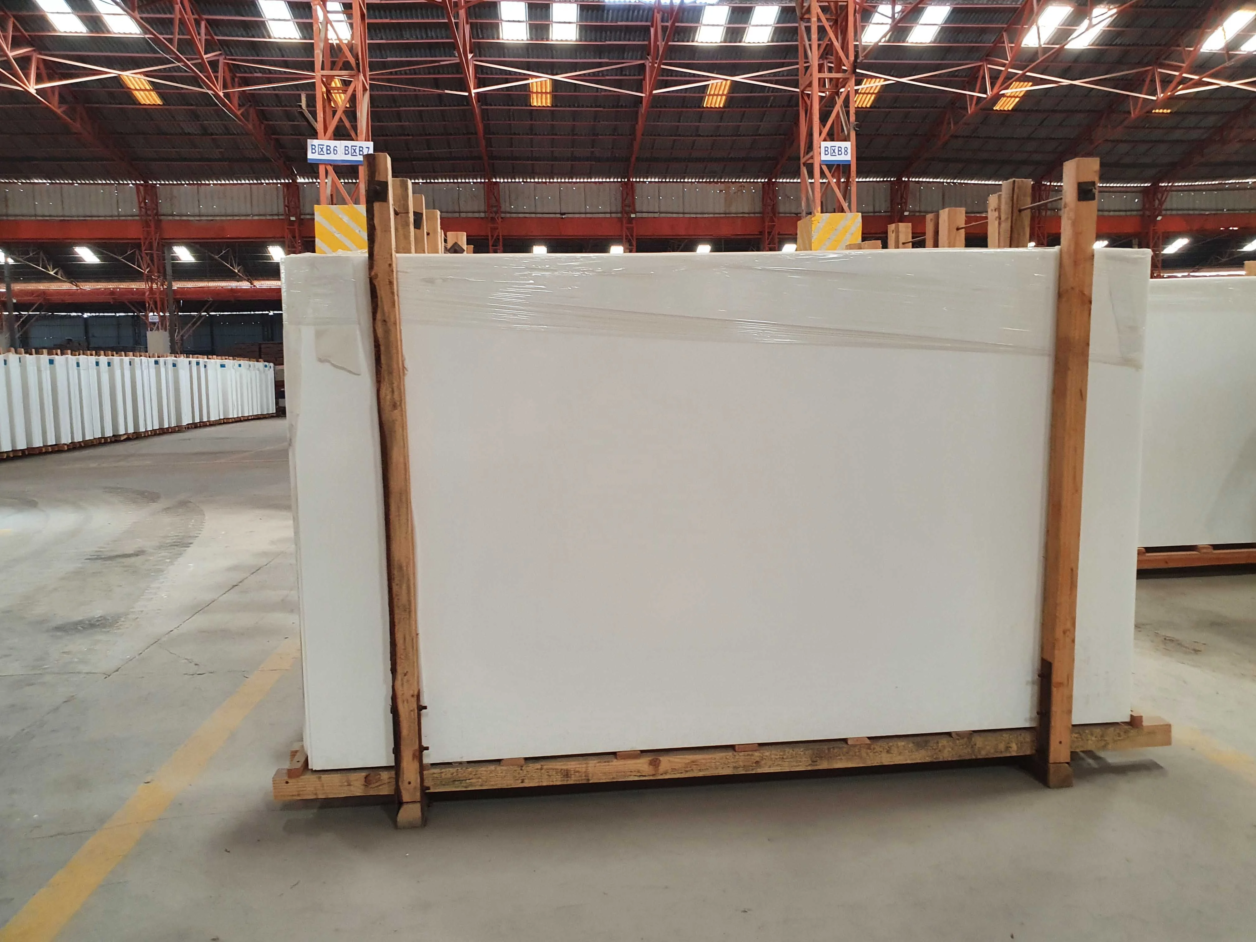 BOTON STONE Nano Artificial Stone Glass Marble White Nano Marble for Staircase