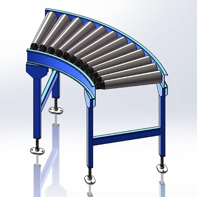 45 degree 90 degree automatic Roller Conveyor system transfer  machine for industrial sorting system