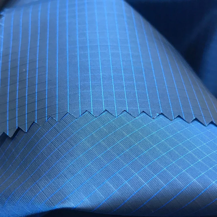 Free Sample Customized Plaid Dyed Rib Stop Fabric for Garment