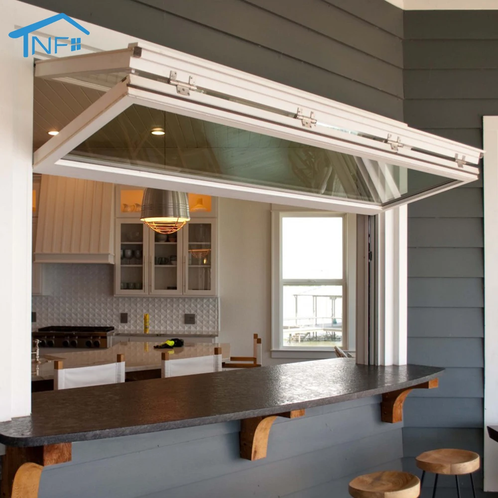 NF Aluminum Storefront Electric Vertical Sliding Bi-folding Up Windows And Doors