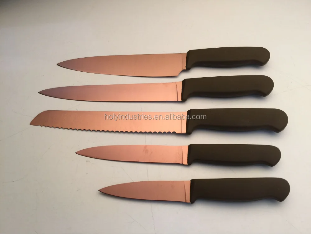 Набор кухонных ножей из нержавеющей стали с титановым покрытием 5