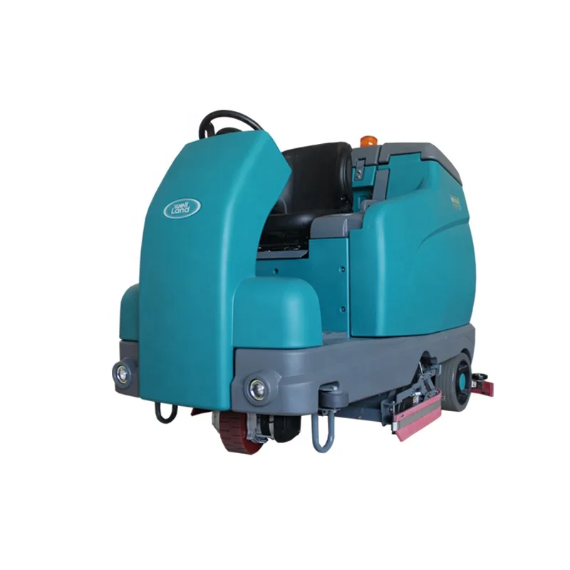 2022 Large Warehouse Sweeper Ride on Smart One-button Start Floor Scrubber Machine