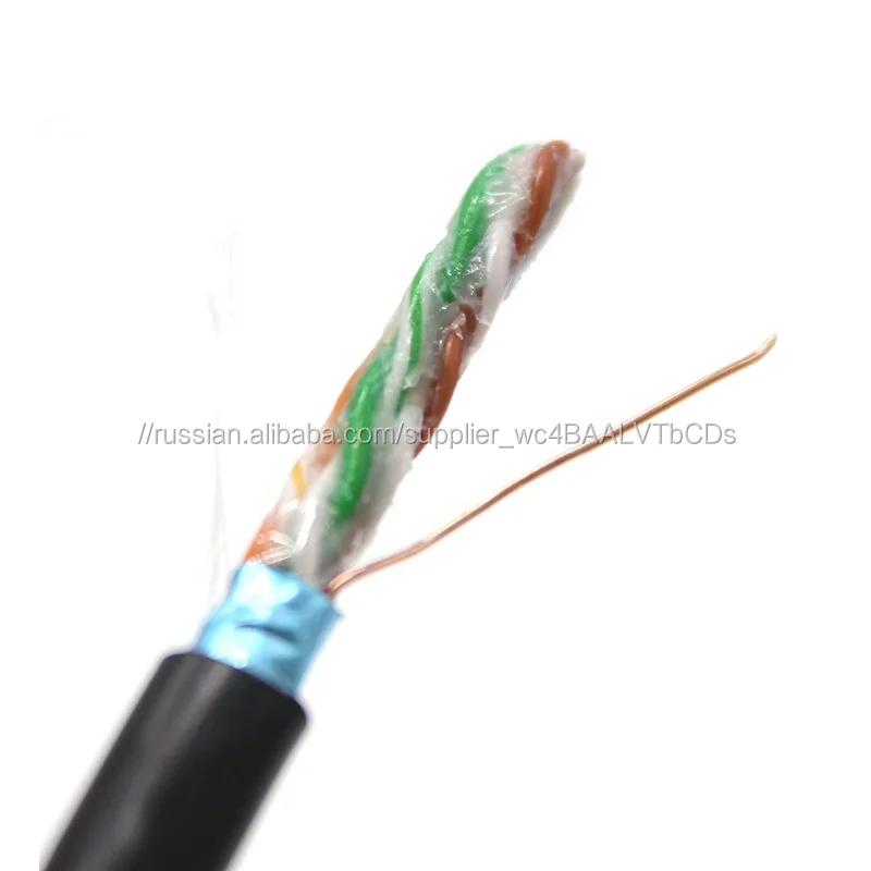 305m Custom Print 0.5mm Copper Gel Jelly Filled UTP FTP SFTP cat5e Cable