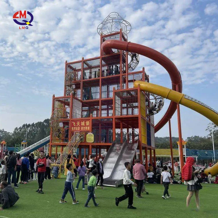 Amusement Unpowered Park Custom Stainless Steel Tunnel Slide Outdoor Playground Children Slide Big Indoor Equipment For Kids